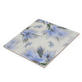 Periwinkle Flowers keramische tegels Tegeltje (Zijkant)