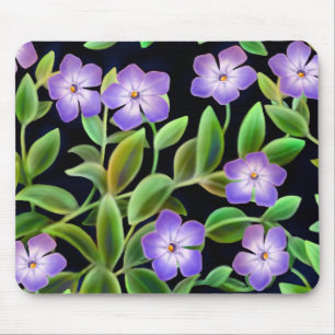 Periwinkle Flowers Mousepad Muismat