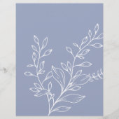 Periwinkle Flowers Vrijgezellenfeest Bingogame (Achterkant)