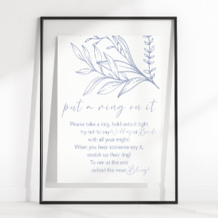 Periwinkle Flowers zet een ring op het spel Poster