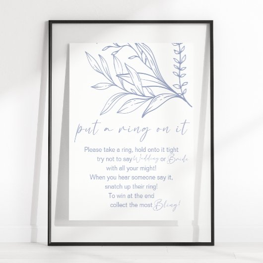 Periwinkle Flowers zet een ring op het spel Poster