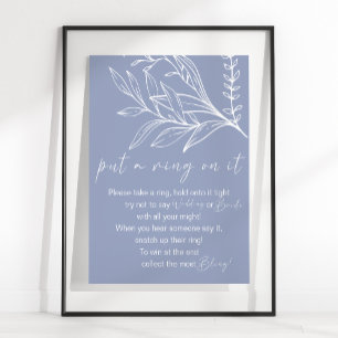 Periwinkle Flowers zet een ring op het spel Poster