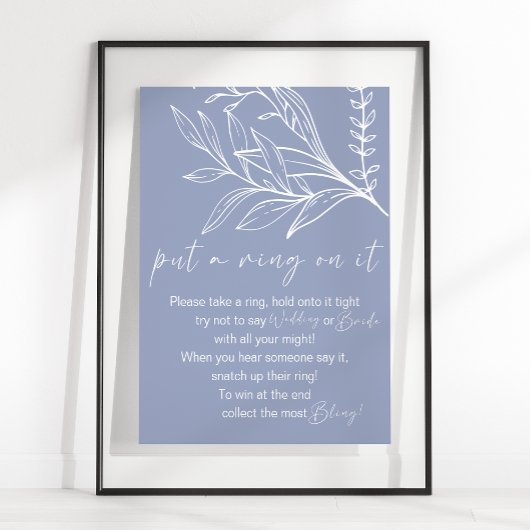 Periwinkle Flowers zet een ring op het spel Poster