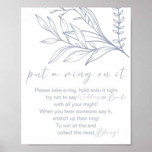 Periwinkle Flowers zet een ring op het spel Poster (Voorkant)