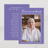 Periwinkle Forever in ons hart Foto van de Praycar Informatiekaartje (Voorkant / Achterkant)