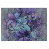 Periwinkle Garden Glass Snijplank (Voorkant)