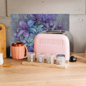 Periwinkle Garden Glass Snijplank