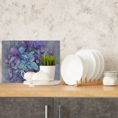 Periwinkle Garden Glass Snijplank