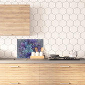 Periwinkle Garden Glass Snijplank