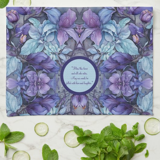 Periwinkle Garden  keukenhanddoeken (Gevouwen)