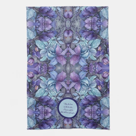 Periwinkle Garden  keukenhanddoeken (Verticaal)