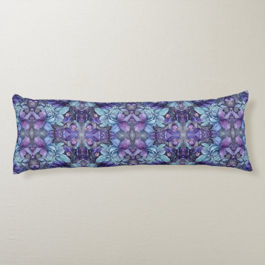 Periwinkle Garden Lichaamskussen (Achterkant)