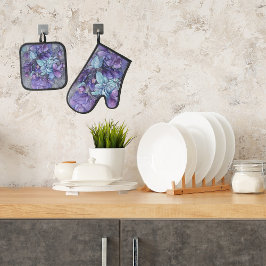 Periwinkle Garden Ovenwant & Pannenlap Set