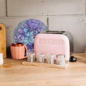 Periwinkle Garden Round Snijplank