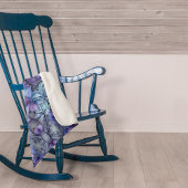 Periwinkle Garden Sherpa Blanket Sherpa Deken