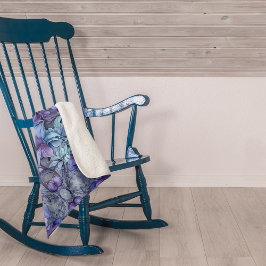 Periwinkle Garden Sherpa Blanket Sherpa Deken