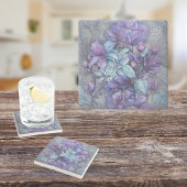 Periwinkle Garden Stenen Onderzetter