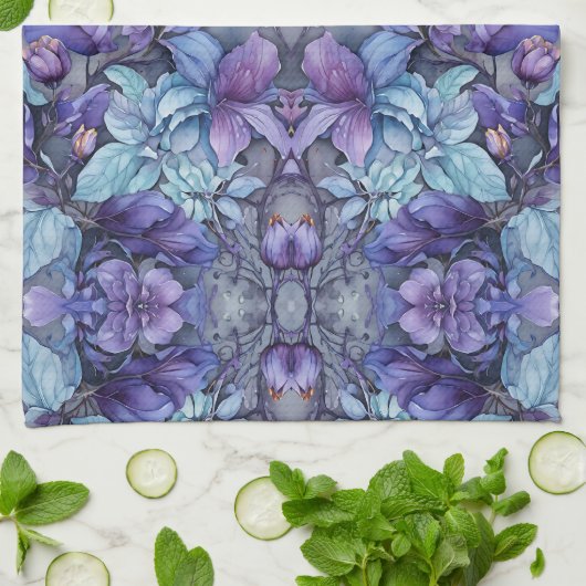 Periwinkle Garden Theedoek (Gevouwen)