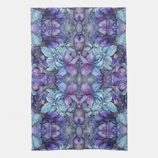 Periwinkle Garden Theedoek (Verticaal)