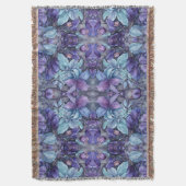 Periwinkle Garden Throw Blanket Deken (Voorkant Verticaal)