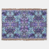 Periwinkle Garden Throw Blanket Deken (Voorkant)
