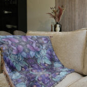 Periwinkle Garden Throw Blanket Deken