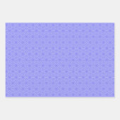 Periwinkle Geometric Flower Pattern Inpakpapier Vel (Voorkant 3)