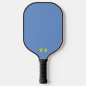 Periwinkle gepersonaliseerd monogram pickleball paddle (Voorkant)