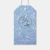 Periwinkle Glitter Gift Labels | LOGO LABELS Cadeaulabel (Voorkant)