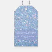 Periwinkle Glitter Gift Labels | LOGO LABELS Cadeaulabel (Achterkant)