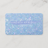 Periwinkle Glitter  Visitekaartjes (Voorkant)