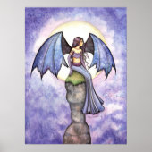 Periwinkle Gothic Fairy Art Poster Print (Voorkant)