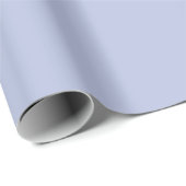 Periwinkle Grey Zacht Bord Wit Pastel Effen Kleur Cadeaupapier (Rol Hoek)
