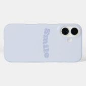 Periwinkle Grey Zacht Bord Wit Pastel Effen Kleur Case-Mate iPhone Case (Achterkant (horizontaal))