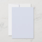 Periwinkle Grey Zacht Bord Wit Pastel Effen Kleur Kaart (Voorkant)