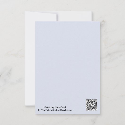 Periwinkle Grey Zacht Bord Wit Pastel Effen Kleur Kaart (Achterkant)