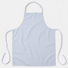 Periwinkle Grey Zacht Bord Wit Pastel Effen Kleur Schort