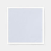 Periwinkle Grey Zacht Bord Wit Pastel Effen Kleur Servet (Voorkant)