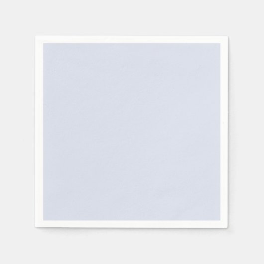 Periwinkle Grey Zacht Bord Wit Pastel Effen Kleur Servet (Voorkant)
