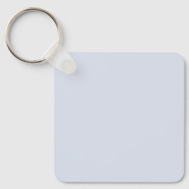 Periwinkle Grey Zacht Bord Wit Pastel Effen Kleur Sleutelhanger