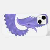 Periwinkle hartdraak op wit Case-Mate iPhone case (Achterkant (horizontaal))
