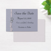 Periwinkle Hearts Sla de Date Kaart op (Bureau)