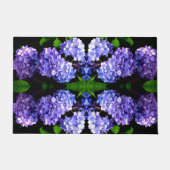 Periwinkle hydrangeas paardenbloemen blauwe bloeme deurmat (Voorkant)