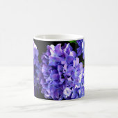 Periwinkle hydrangeas paardenbloemen blauwe bloeme koffiemok (Center)
