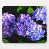 Periwinkle hydrangeas paardenbloemen blauwe bloeme muismat (Voorkant)