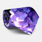 Periwinkle hydrangeas paardenbloemen blauwe bloeme stropdas (Opgerold)