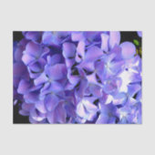 Periwinkle hydrangeas paardenbloemen blauwe bloeme tissuepapier (Voorkant)