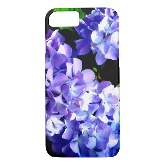 Periwinkle hydrangeas paarse blauwe bloem Case-Mate iPhone case (Achterkant)