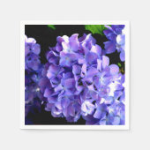 Periwinkle hydrangeas paarse blauwe bloem servet (Voorkant)
