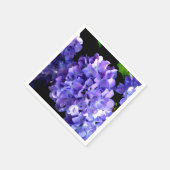 Periwinkle hydrangeas paarse blauwe bloem servet (Hoek)
